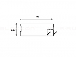 Блок-контейнер 9м с тамбуром для жилья в Елань-Коленовский